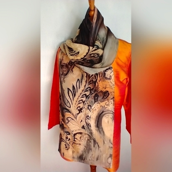CYNTHIA ROWLEY SILK SCARF NWT - Picture 1 of 7